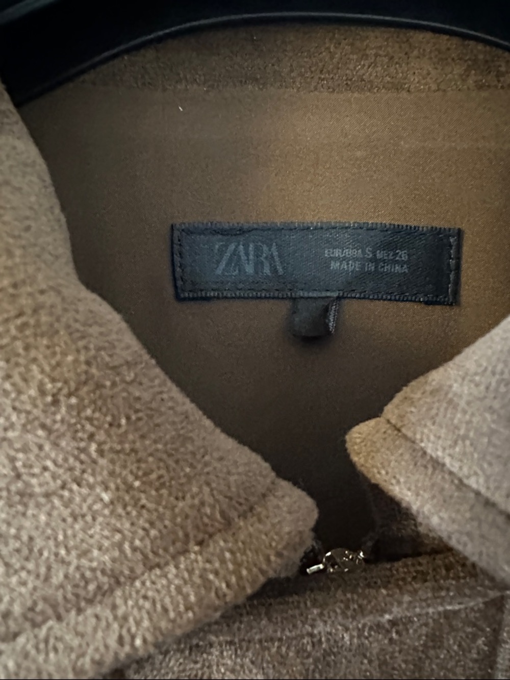 Zara Suede Effect Bomber jacket - Picture 5 of 8
